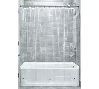 InterDesign Rideau de Douche en Vinyle 4,8, Vinyle, Claire, 72-inch by 84-inch
