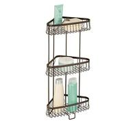 InterDesign York Lyra Porte-revues journaux pour Salle de Bain, Bronze, 3-Tier