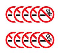 Interdiction De Fumer, 10pcs Autocollants Veuillez Ne Pas Fumer Panneau Avertissement Rappel Sécurité Affichage Interdiction De Fumer Idéal Pour Bureau Maison Magasin Établissement Public