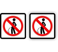Interdit de faire pipi ensemble d'autocollants ici.