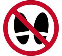 Interdit De Monter Ou Marcher À Cet Endroit - 5cm - Sticker/Autocollant
