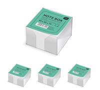 Interdruk Bloc mémo Blanc 85 x 85 x 70 mm (~700 feuilles), transparent (Lot de 4)