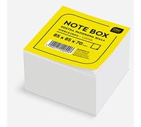 Interdruk Bloc-Notes - 85 x 85 x 70 mm, ~700 Feuilles Volantes - Blanc