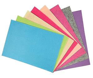 Interdruk - Felt Sheets - DIY Textile Fabrics Craft - 8X A4 Sheets - Blue