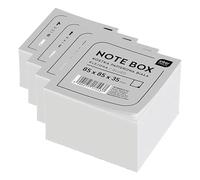 Interdruk Kospap Bloc mémo, 85 x 85 x 35 mm, blanc - Version Anglaise (Lot de 4)