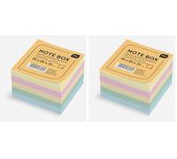 Interdruk Kospapfknk Multicolore Bloc mémo 85 x 85 x 35 mm Feuilles volantes, Multicolore - version anglaise (Lot de 2)