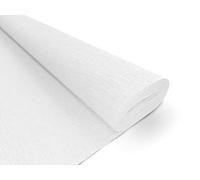Interdruk Papier Crêpé de Qualité Supérieure 160 g/m2 - pour la Fleuristerie et Les Projets Artistiques - 101 Blanc