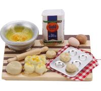 Intéressant Dollhouse Food Board, 100% tout nouveau bel accessoire Fine Workmanship Cooking for Children Home Kinder Kindergarten