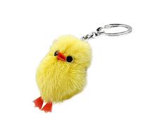 Intéressant Jouet Porte-clés Mignon Poussin en Peluche Pendentif Pendentif Voiture Porte-clés Porte-clés Sac Suspendu Décor Cadeau Porte-clés Reliable Qualité Portable et utile