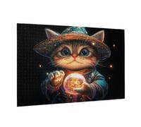 Intéressant Puzzle 2000 Pièces Adultes Puzzle Chat Motif Design avec Emballage Cadeau pour Cadeau Femme, Activité Familiale Stimulante Débutants pour Decoration Chambre Murale Maison 99 x 70 cm -1062Y
