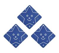 Interesting Face Star Lot de 3 désodorisants à suspendre pour voiture, maison, bureau, style gris