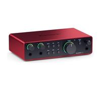 Interface Acoustique Focusrite Scarlett 2i2 4Gen, Couleur Rouge Et Noir, pour De