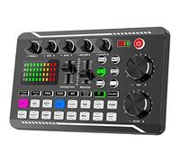 Interface Audio Mixeur Carte Son pour MP3 Numérique et Bluetooth, Console de Mixage USB et Amplificateur pour Système de Bureau, Équipement d'Enregistrement Professionnel, Compatible PC