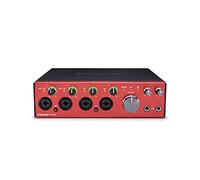 Interface audio USB haut de gamme Focusrite Clarett+ 4Pre pour les créateurs - enregistrements de haute qualité : quatre préamplis à faibles niveaux de bruit et de distorsion pour un son époustouflant