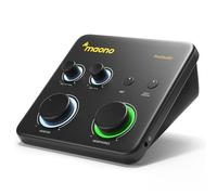 Interface Audio USB MAONO pour PC:Interface avec Entrée XLR 24-bit/192kHz, Logiciel de Routage LOOPBACK, Pilote ASIO pour Enregistrement Musical,Home-Studio, Guitare,Podcast,DAW (PS22 Lite Noir)