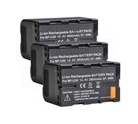 Interface De Batterie for BP-U100 BP-U30 U60 U65 U90, Compatible avec Sony EX260 EX280 Z280 FS5 PXW-FX9 FS7 FX6 Z190 EX1R EX200 F3(3 pcs 2600mAh)