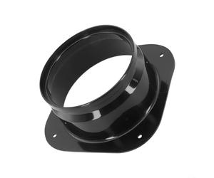 Interface de bride en plastique PP pour conduits de ventilation, conçue pour connecter des tuyaux carrés à ronds avec une résistance minimale à l'air et une durabilité maximale (125 mm)