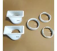 Interface de conduit d'échappement pour climatiseur portable pour Haier, connecte efficacement le tuyau et la plaque de kit (interface plate 150 mm)