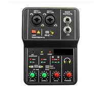 Interface de console de mixage DJ 2 canaux, carte son portable for diffusion en direct DJ Table d'harmonie de studio