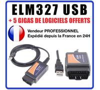 Interface de diagnostic multimarque ELM327 USB V1.5 + Logiciel en FR ELM 327 OBD Diagnostique OBD2 M