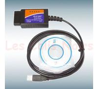 Interface de diagnostique ELM 327 OBD OBD2 + 1 DVD 5 Gigas Gb LOGICIELS