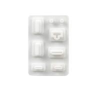 Interface de prise en silicone anti-poussière 8 en 1, prévention de la saleté, couvercle de protection de fente pour commutateur/commutateur, console de jeu, protection contre la poussière hôte,