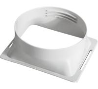 Interface de Tuyau de Conduit D'échappement Climatiseur Adaptateur, 150mm/5.9in Embout Climatiseur Mobile, Raccord pour Tuyau D'évacuation Climatiseur, Portable ABS Carré vers Rond, Fileté Universel
