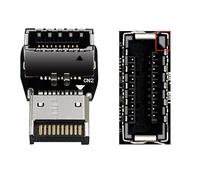 Interface de type E coudée à 90 degrés pour ordinateur - Carte mère USB 3 1 10 Gbit/s - Transfert de données - Appareils USB-C - Circuit multicouche - Compact - PH74-B PH74-A