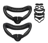 Interface faciale pour Oculus/Meta Quest 2 Accessoires (Améliorée), avec 2 Coussin de Facial Protection, Coussinet Nasal Anti-lumière (L/S), Protection Lentille, Entretoise pour Lunettes (Kit 7 en 1)