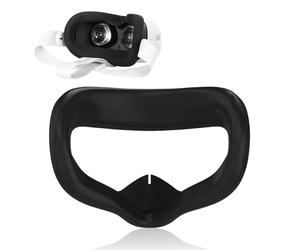 Interface faciale pour Oculus Quest 2 - Mousse PU anti-transpiration - Accessoires VR - Confort amélioré - Compatible avec les accessoires Meta Quest 2 - Noir - 1 pièce
