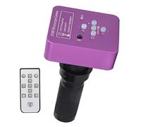 Interface Multimédia HD 51MP, Caméra au Microscope USB avec Objectif 120x C Mount pour L'éducation, la Recherche Scientifique, Le Laboratoire et la Télécommande (Prise UE)