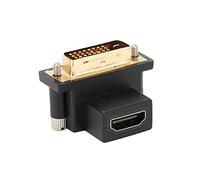 Interface Multimédia HD au Convertisseur DVI 90 ° Elbow Supérieur FEM en M Convertisseur XE en Moniteurs DVI. Interface Multimédia HD à DVI Converter 90 ° Adaptère du Coude Supérieur Multimédia