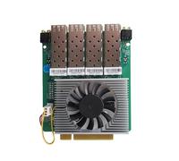 Interface PCIE X8 vers 4 ports 10/100/1000 Mbps, contrôleur Ethernet Inte I350-AM4, carte NIC Quad SFP+ PCIE, adaptateur PCI Express Ethernet LAN compatible Windows Server/Linux