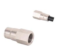 Interface Slip Lock Connecteur rapide Tés de buse de brumisation Joint droit avec siège de buses pour système de refroidissement, raccords de système de br 2pcs Internal thread quick valve connection