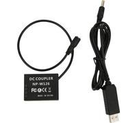 Interface USB pour adaptateur de batterie factice NP W126 à décodage complet pour Fuji X T1 T2 T3 T10 T20 T30 Pro1 Pro2 Pro3
