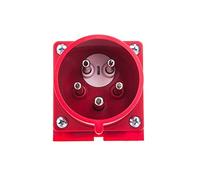 interflex PCE - fiche avec téléphones Protection 32 A 3 pôles + neutre 400 V 6 heure/S Rouge