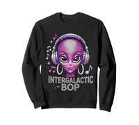 Intergalactic Bop Alien DJ Music Y2K Esthétique Glam Sweatshirt
