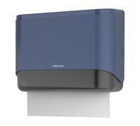 interhasa! Distributeur de serviettes mural commercial de grande capacité pour 200 serviettes pliées multiples/simples/pliées en C, distributeur de papier de salle de bain (bleu)