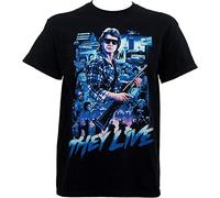 interi John Carpenter Mens They Live T-Shirt Black XXL