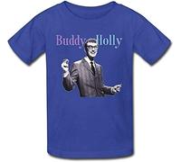 interi Men's Cool Buddy Holly T-Shirt Blue XXL