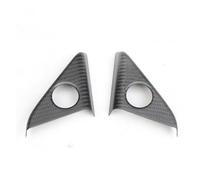 Intérieur Accessoires Auto Pour Nissan Pour GTR R35 08-2016 : Garniture Intérieure De Haut-parleur De Montant A En Fibre De Carbone Véritable Sèche(Matte Black)
