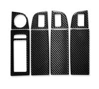 Intérieur Accessoires Pour Skoda Pour Octavia 2015-2019 Film Protection Autocollant Aspect Fibre Carbone Pour Tableau Bord Garnitures Intérieures(8pc Switch Panel)