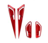 Intérieur automobile Compatible Avec Hyundai Pour Elantra CN7 2021 2022 2023 2024 Garniture Panneau Porte Intérieur Moulures Intérieures(Red)