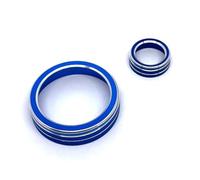 Intérieur automobile Compatible Avec Pour A3 V8 S3 2014-2019 Mise À Niveau Couvercle Bouton Central Intérieur Voiture, Anneau De Bouton Multimédia, Accessoires De Garniture De Volume(Color 1)