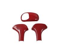 Intérieur Automobile Pour Jeep Pour Grand Pour Cherokee 2014-2015 Autocollants Décoratifs Pour Pommeau De Levier De Vitesse ABS(Red carbon fiber appearance)