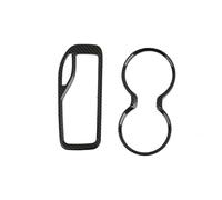 Intérieur Automobile Pour Jeep Pour Grand Pour Cherokee 2016-2021 Housse Décorative Pour Levier Vitesse Porte-gobelet D'intérieur Voiture(Carbon fiber grain 2 PC)