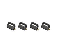 Intérieur Automobile Pour Jeep Pour Wrangler JL JT 2018-2024 Boutons De Commande De Vitres De Voiture En Alliage D'aluminium, Garniture Décorative(Black)