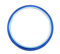 Intérieur Couverture Garniture Anneau Alliage D'aluminium Pour BMW Série 5 G30 X3 G01 2018-2021 Garniture Autocollante Pour Bouton Multimédia Console Centrale Accessoires Voitures(Bleu)