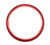 Intérieur Couverture Garniture Anneau Alliage D'aluminium Pour BMW Série 5 G30 X3 G01 2018-2021 Garniture Autocollante Pour Bouton Multimédia Console Centrale Accessoires Voitures(Rouge)