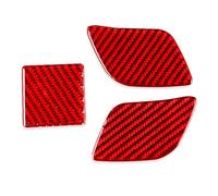 Intérieur Couverture Garniture Autocollant Décoration Intérieure Garniture Couverture Avant Corps Panneau Inférieur Phare Pour Benz Pour CLS C219 2004-2009 Voiture Intérieur(Rouge)